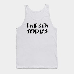 Chicken Tendies Hardcore Thrash Metal Band (Black) Tank Top